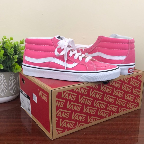Vans Shoes - Cute Pink Lemonade High-Top Vans